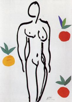 Henri Emile Benoit Matisse : nude with oranges